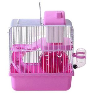 3 Kleur Draagbare Luxe Storey Hamster Kooi Muis Thuis Rat Kooi Egel Water Fles Chinchilla Opslag Outdoor