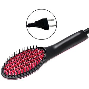 Professionele Keramische Elektrische Haar Borstel Stijltangen Lcd Display Snelle Stijltang Kam Hairstlye Eu Au Us Plug