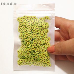 20G 5*7 Mm Klei Fruit Sprinkles Voor Ambachten Polymeer Avocado Slice Diy Slime Maken Accessoires nail Art Decoratie