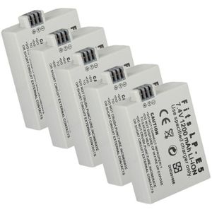 Lp E5 LP-E5 LPE5 Batterij Voor Canon 450D 500D 1000D Kus X2 X3 F Rebel Xs Xsi T1i 1200Mah camera Standaard Batterijen