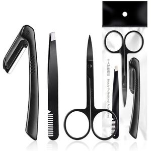 Rvs Opvouwbaar Wenkbrauw Trimmer Voor Beginners Wenkbrauw Trimmer Met Kam Wenkbrauw Krultang En Wimpers Borstel Makeup Tools