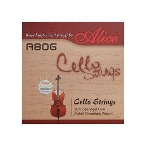 Alice A806 Nikkel Chroom Wound Cello String Stranded Steel Core Nikkel Chroom Wound Vernikkeld Viool accessoires