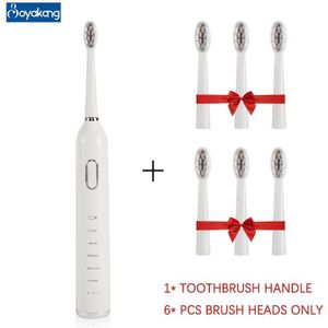 Boyakang Ultrasone Elektrische Tandenborstel 5 Reiniging Modes Slimme Timing IPX7 Waterdicht Dupont Haren Draadloze Opladen Volwassen
