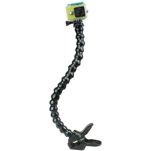 45Cm Flexibele Slang Zwanenhals Monopod Met Klem Selfie Stok Statief Voor Gopro Hero 3 3 +/4 5 6 7 8 9 Xiaoyi Sjcam Actie Camera