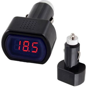 Dc 12V-24V Sigarettenaansteker Electric Voltage Meter Tester Digitale Led Display Gauge Voltmeter Voor Auto batterij Indicator