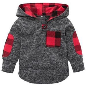 Baby jongen trui shirt katoen lange mouwen plaid kinderen casual wear