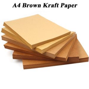 A4 Bruin Kraftpapier Diy Handmake Kaart Maken Craft Papier Dik Karton Karton 200G 300G 400G 10/20/50Pcs