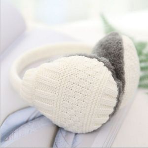 Vrouwen Mannen Winter Pluche Oor Pad Terug Dragen Winter Herfst Solid Mode Oorbeschermers Hoofdband Warmer Gezonde