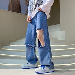 LAPPSTER Y2k Tie Dye Ripped Baggy Jeans For Men 2022 Streetwear Graphic Korean Jeans Pants Korean Fashions Sweatpants