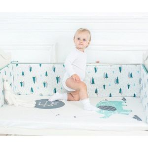Bed Hek Baby Breukvast Bed Omliggende Baby Katoen Cot Kind Anti-Collision Bed Protector Omliggende Kussen Kussen