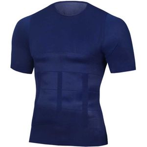 Mannen Afslanken Shaper Houding Vest Buik Buik Gewichtsverlies Corrector Compressie Body Building Fat Burn Borst Tummy Shirt