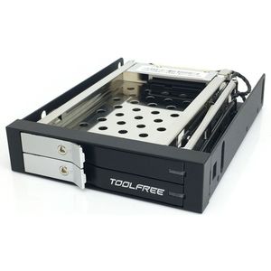 Toolfree 2.5 Inch Floppy Disk Drive Tray Enkele/Dubbele Bay Schijf Sata 6Gbps Voor Hdd/Ssd harde Schijf Behuizing Extractie Doos
