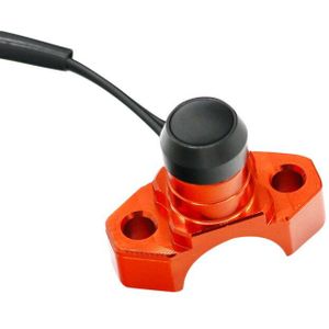 Motolovee Cnc Aluminium Motorfiets Schakelaar Handmatige Terugkeer Knop Stuur Mount Koplamp Lichten Stuur 22 Mm