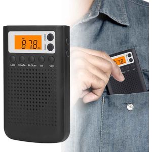 Batterij Aangedreven Met Speaker Lcd-scherm Thuis Pocket Radio Mini Draagbare Oude Mensen Elektrische Stereo Tuning Fm Am Digitale