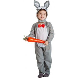 Kinderen 3 Tot 4 Jaar Oude Grijze Bunny Kostuum, Goedkope Carnaval Cosplay, Halloween En Party Dress Up