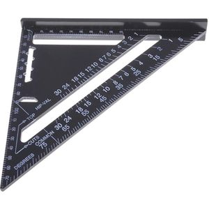 7Inch 12Inch Aluminium Driehoek Hoek Heerser Pleinen Voor Houtbewerking Snelheid Plein Hoek Gradenboog Meetinstrumenten Heersers