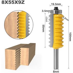 8 Mm Schacht Raised Panel ""V"" Gezamenlijke Bits Vinger Gezamenlijke Lijm Frees Voor Hout Tenon Houtwerk Kegel tenon Frezen Pennenbanken Machine