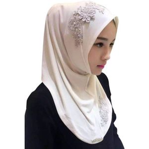 Dames Kant Borduurwerk Hoofdband Hijab Islamitische Sjaals Bonnet Sjaals Moslim Sjaal Vrouwen Hijab Islamitische 11 Kleuren