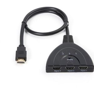 HDMI Switch 3 Poort 4 k HDMI Schakelaar 3 in 1 Out met Hoge Snelheid Switch Splitter Pigtail Kabel Ondersteunt full HD 4 k 1080 p 3D Speler