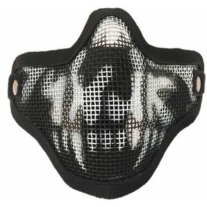 Staaldraad Party Rijst Party Gezicht Cover Sport Bike Cycling Masker Outdoor Road Battle Mtb Maskers Half Riding Protector