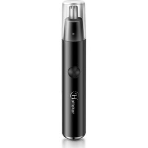 HATTEKER Portable Electric Nose Hair Trimmer Nose Clipper Battery Powered Razor Ear Hair Removal Face Care Machine for Men