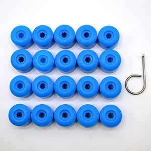 20Pcs Kleurrijke Auto Wieldoppen Hub Moer Bout Cap 17Mm Auto Tyre Schroeven Voor Volkswagen Golf MK4 Exterieur bescherming Accessoires