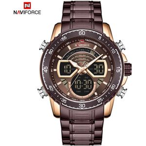 Mannen Horloges Naviforce Luxe Roestvrij-Staal Rosegoud Quartz Horloge Mannen Waterdichte Sport Horloges Relogio Masculino