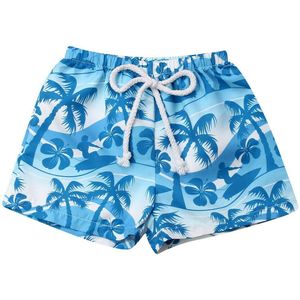 Hawaiian Peuter Baby Jongens Beach Shorts Badmode Print Elastische Tailleband Bandage Kids Badpak Korte Broek Zomer Slips