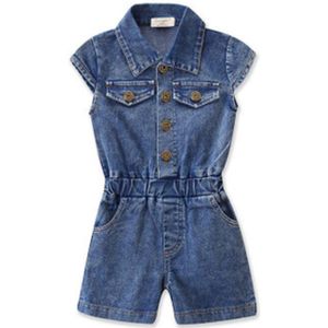 Zomer Kleding Kinderen Jumpsuit Meisjes Rompertjes Outfit Mouwloze Casual Meisjes Jumpsuit Kids Denim Overalls Baby Meisje Jumpsuits