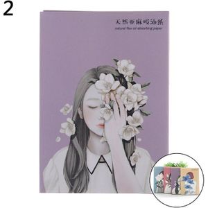 50Pcs Unisex Absorberende Vel Vette Gezicht Blotting Matten Tissue Portable Facial Absorberend Papier Olie Controle Doekjes