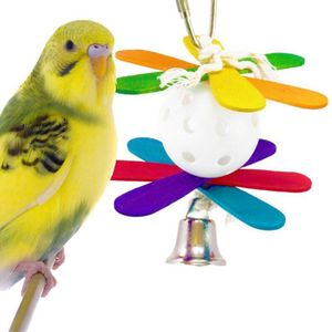 Papegaaien Speelgoed En Vogel Accessoires Voor Huisdier Speelgoed Swing Stand Hollow Bell Bal Parkiet Kooi Afrikaanse Grey Vogel Speelgoed Parkiet