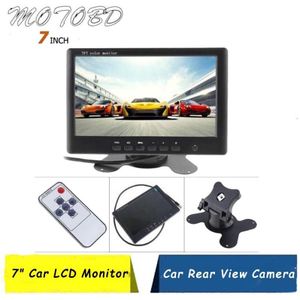 Moderne Draadloze Voertuig Vrachtwagen, 7 "Auto LCD Monitor + 2 IR Night Vision Waterdicht Backup Achteruitrijcamera