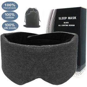 Grote Zijde Slaap Masker Voor Ogen Slapen Aid Blindfold Blokkeren Licht Eyeshade Cover Schaduw Patch Zachte Bandage Op Eye slaapmasker