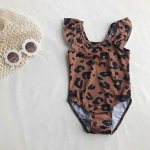 Kids Baby Girl Leopard Print Zwemmen Kostuum Badpak Badmode Outfits