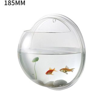 1Pcs Clear Opknoping Muur Gemonteerd Vis Kom Aquaponic Tank Aquaria Plant Fish Bubble #15