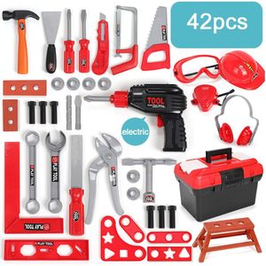 Kinderen Simulatie Reparatie Tool Boor Schroevendraaier Reparatie Huis Spelen Speelgoed Tool Set Toolbox Kit Speelgoed Voor Jongen Kinderen Pretend Play set