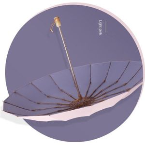 Gekleurde Plastic 16-Bone Titanium Zilveren Zon Paraplu Zonnebrandcrème Anti-Uv Paraplu Vrouwelijke Oversized Winddicht Paraplu Paraguay