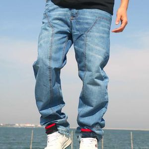 Plus Size Jeans Mannen Toevallige Denim Broek Losse Baggy Jeans Rechte Broek Hiphop Harem Jeans Streetwear Mannen Kleding