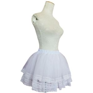 Meisjes Ballet Rok Petticoats Cosplay Meid Slijtage Lolita Pettiskirt Korte Geen Hoops Petticoat 3-Layer Dikke Petticoat