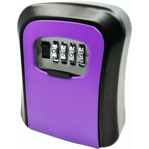 Wachtwoord Sleutel Lock Box Wandmontage Zinklegering Key Box Weerbestendig 4 Digit Combinatie Sleutel Opslag Lock Box