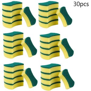 Universal Keuken Wassen Schotel Spons Blok 30 Pcs Schuimende Spons Schuursponsje Wrijven Ereaser Gerechten Olie Remover Pot Vlekken Scrubber