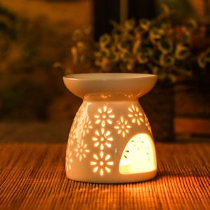 Keramische Kaars Houder Etherische Olie Brander Diffuser Aromatherapie Wierook Lampen Porselein Thuis Woonkamer Decors