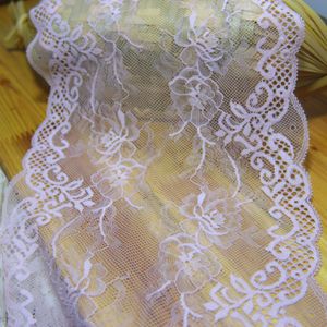 2 Yards 20Cm Breedte Licht Roze Elastische Stretch Lace Trim Craft Naaien Accessoires Pop Handgemaakte Materialen