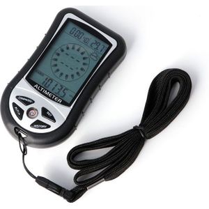 Digitale 8 in 1 LCD Kompas Thermo Temperatuur Klok Kalender Barometer Hoogtemeter als perfect hand-carry-apparaat
