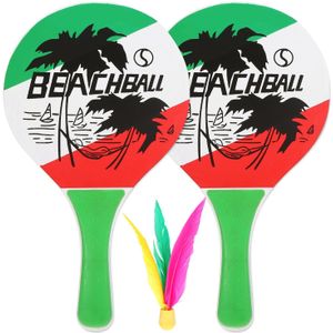 Fun Cricket Badminton Racket 5 Mm Vijf Lagen Van Hoogwaardige Populierenhout Strand Racket Stuurt Een Bal Voor zowel Indoor En Outdoor