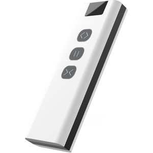 Wifi-Rf Smart Touch Gordijn Schakelaar, Jaloezieën Rolluik Deur Schakelaar, Rf Afstandsbediening, meerdere Switches Alexa / //Wit