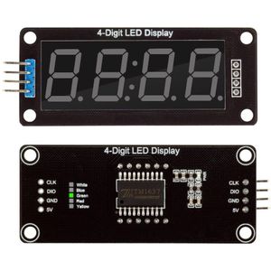 0.56 Inch 4 Bits LED Digitale Display Module Buis Voor Arduino 7 Segmenten Klok Dubbele Dots Module Klok TM1637 Elektrische klok