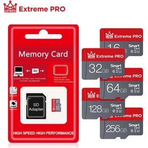 Klasse 10 Geheugenkaart Microsd 16 32 64 128 256 Gb Micro Sd Tf Card 16Gb 32Gb 64gb 128Gb 256 Gb Voor Smartphone Adapter