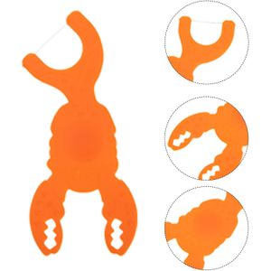 50 Stuks Wegwerp Floss Picks Cartoon Tanden Cleaning Tools Voor Kinderen