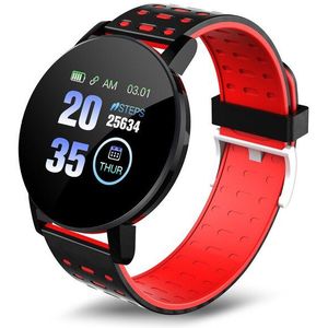 Draagbare 119Plus Bluetooth Smart Horloge Mannen Bloeddruk Smartwatch Vrouwen Horloge Sport Tracker Band Voor Android Ios Whatsapp